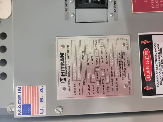 Eight (8) Battery Charger/Rectifiers